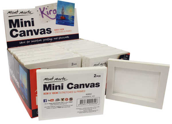 Picture of Mont Marte Mini Canvas 2Pk 8X10cm