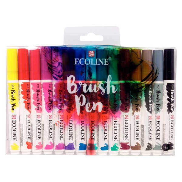 Picture of Ecoline Watercolour Brushpen 15pk