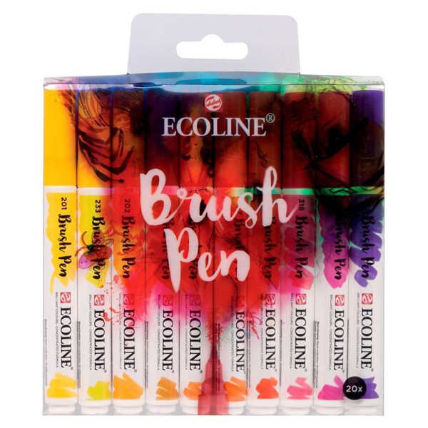 Picture of Ecoline Watercolour Brushpen 20pk