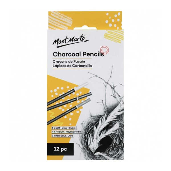 Picture of Mont Marte Signature Charcoal Pencils 12pce