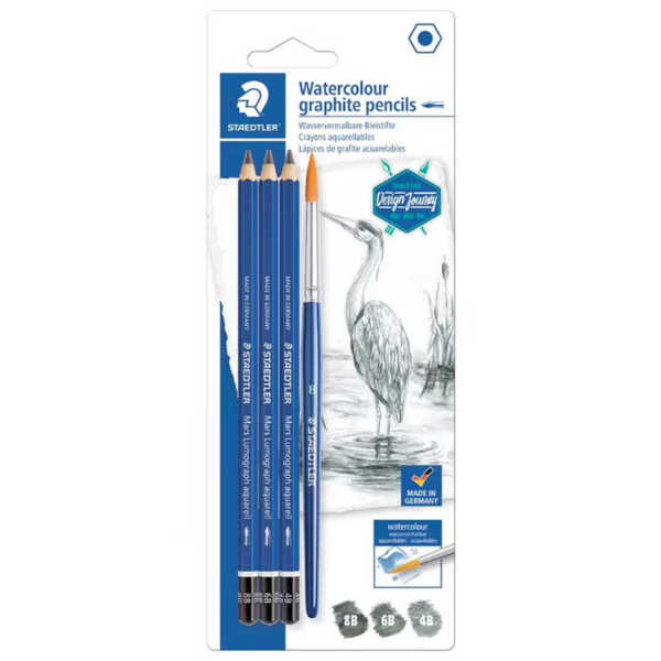 Picture of Staedtler Mars Lumograph aquarell pencil 3pk