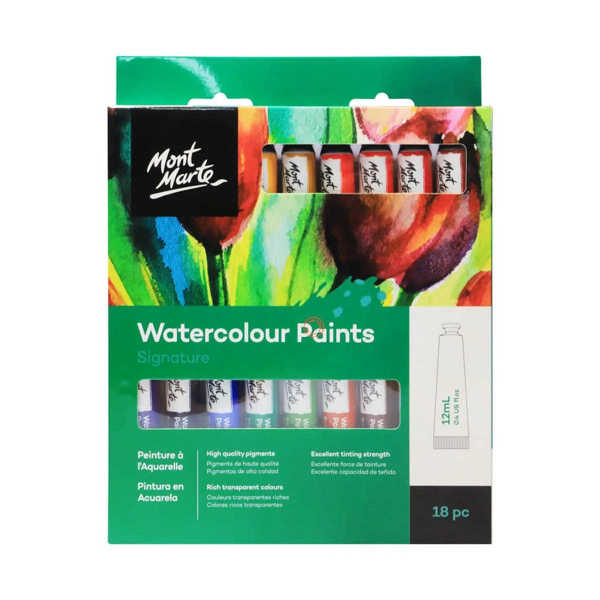 Picture of Mont Marte Signature Watercolour Paints 18pce x 12ml