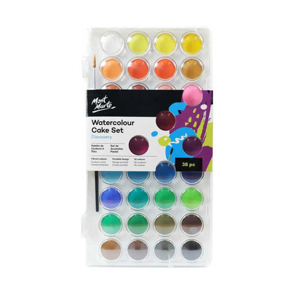 Picture of Mont Marte Watercolour Cake Set 38 Piece