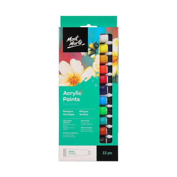 Picture of Mont Marte Acrylic Paint Set 12 Piece