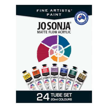 Show details for Jo Sonjas Matte Flow Acrylic Set 24x20ml Picture of Jo Sonjas Matte Flow Acrylic Set 24x20ml