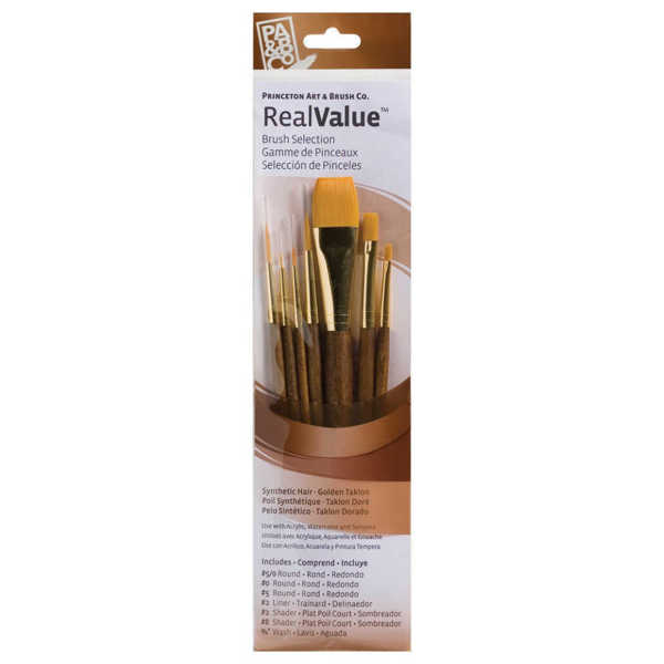 Picture of Princeton Real Value Brush Set Brown 6pk