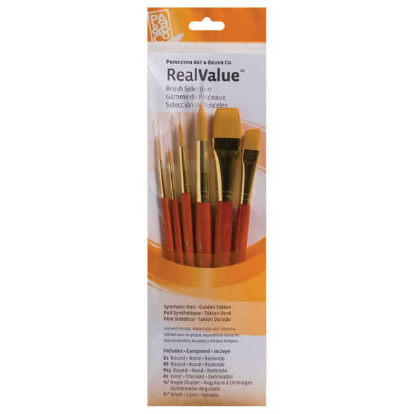 Picture of Princeton Real Value  Brush Set Orange 6pk