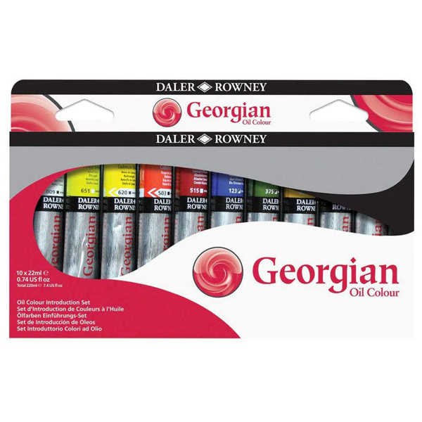 Picture of Daler Rowney Georgian Oil Colours Set 10x22ml Tubes