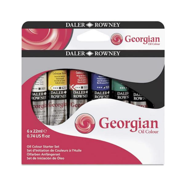 Picture of Daler Rowney Georgian Oil Colours Set 6x22ml Tubes