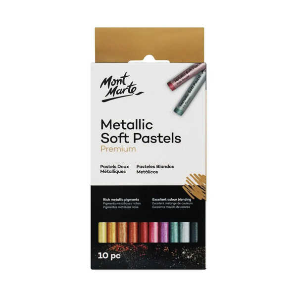 Picture of Mont Marte Metallic Soft Pastels 10pk