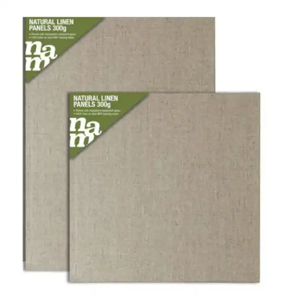 Picture of NAM Linen Transparent Primed MDF Panel 25.5x25.5cm