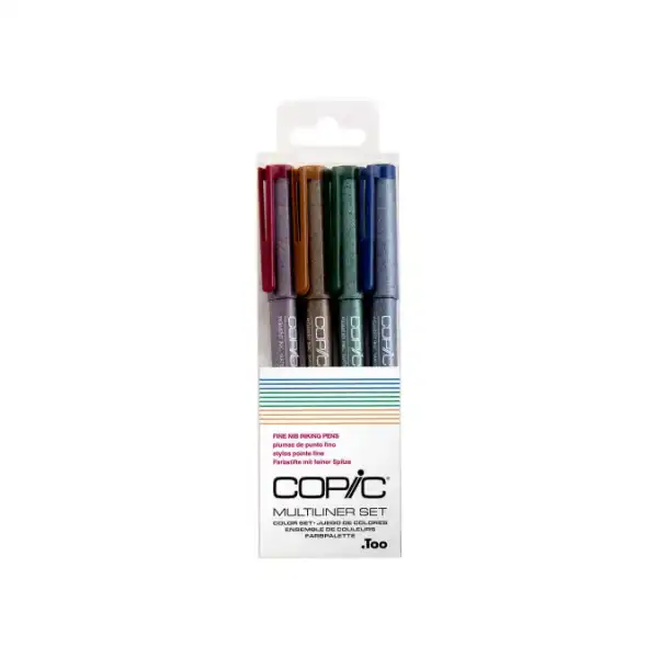 Picture of Copic Multiliner Set Colours 4pk