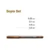 Picture of Copic Multiliner Set Sepia 4pk