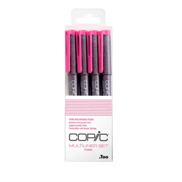 Picture of Copic Multiliner Set Pink 4pk