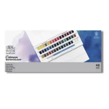 Show details for Winsor & Newton Cotman Half Pan Studio Set 45 Piece Picture of Winsor & Newton Cotman Half Pan Studio Set 45 Piece