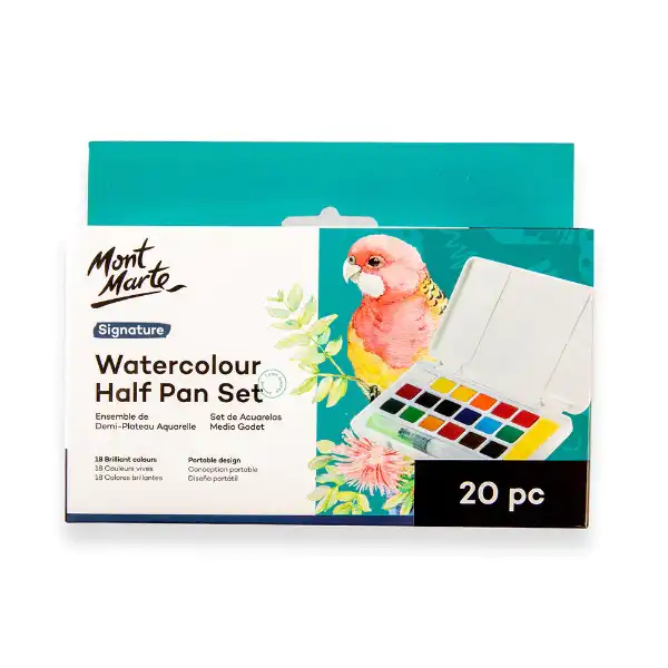 Picture of Mont Marte Premium Watercolour Half Pan Set 20pk