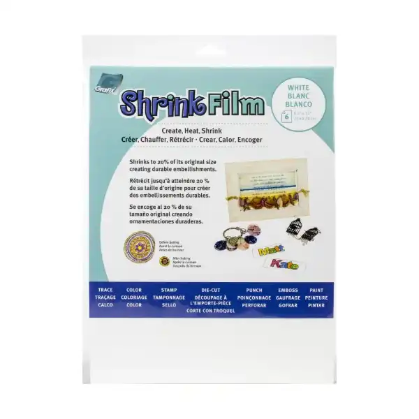 Picture of Grafix Shrink Film White