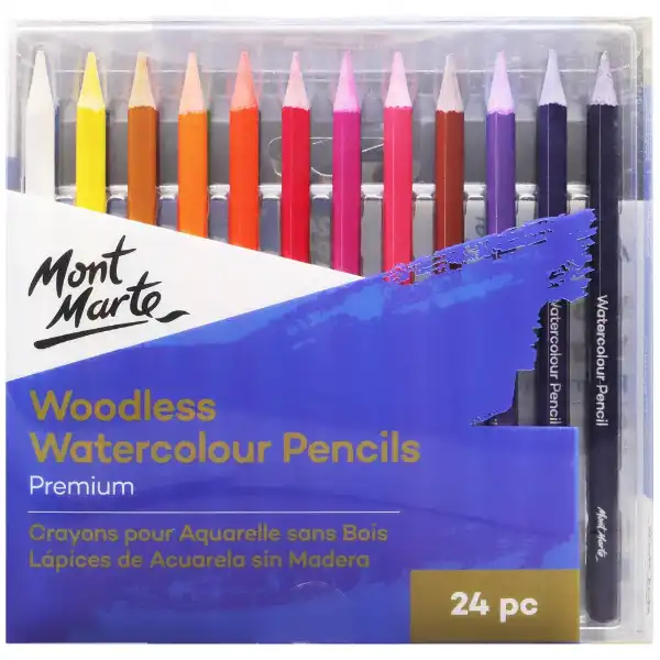 Picture of Mont Marte Woodless Watercolour Pencils 24pc