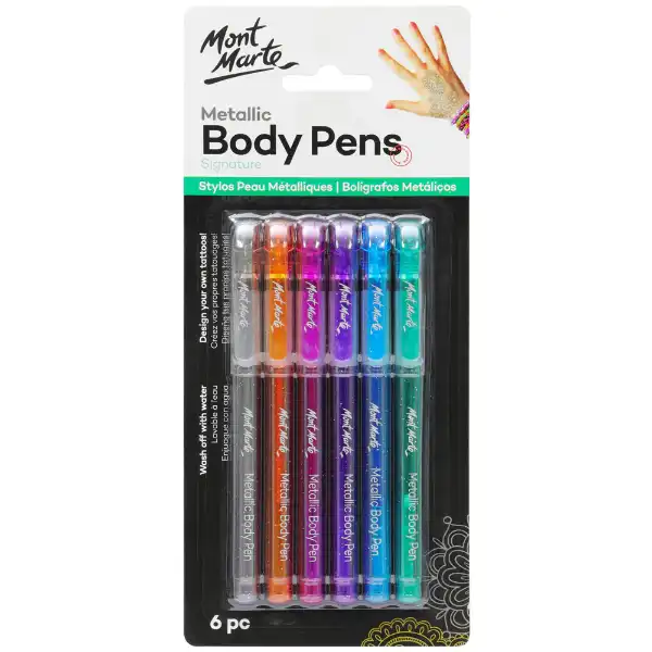 Picture of Mont Marte Metallic Body Pens 6pc