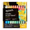 Picture of Mont Marte Metallic Acrylic Colour Paint Set 36pc x 36ml