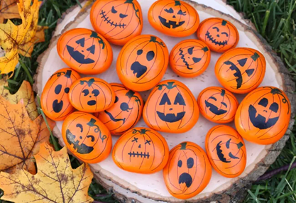 halloween crafts - halloween painted rocks